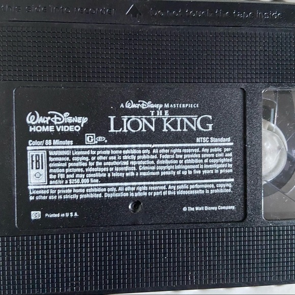 The Lion King Walt Disney Home Video Masterpiece Collection VHS Clam Shell 2977 - Picture 10 of 12